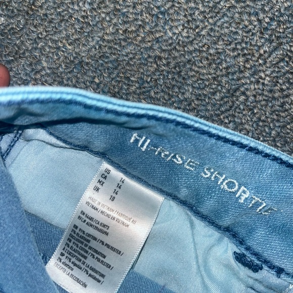 American Eagle Outfitters High Waist Blue Shorts - Picture 3 of 5